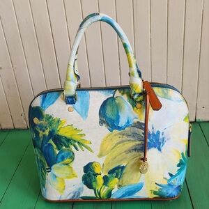 BRAHMIN  Ella Connery Shortbread Floral Satchel, Shoulder strap